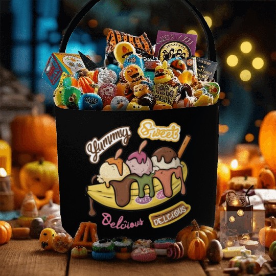 banana split-Delicious sweet Fabric Baskets