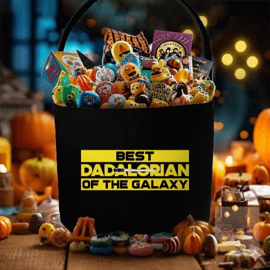 best dadalorian of the galaxy Fabric Baskets