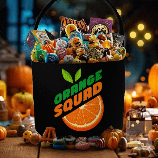 Orange Citrus Fruit Orange Lover Orange Squad Fabric Baskets