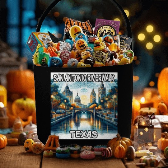 San Antonio Riverwalk Fabric Baskets