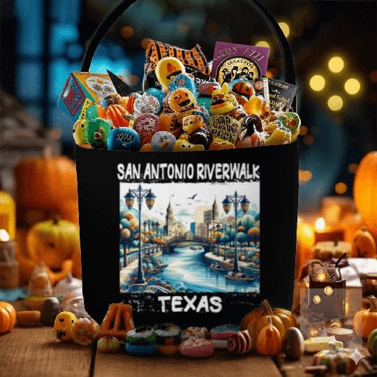 San Antonio Riverwalk Fabric Baskets