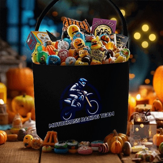 motocross racing team Fabric Baskets