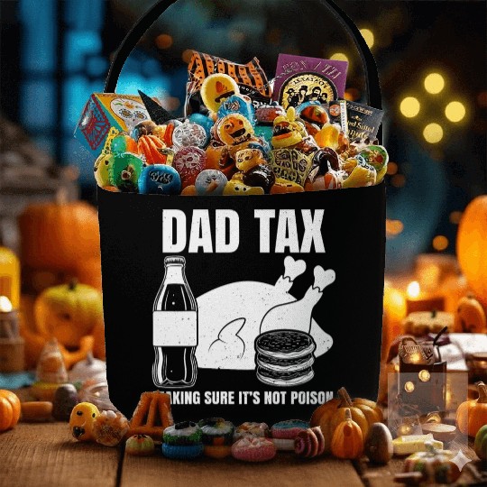 Funny Dad Tax Fabric Baskets