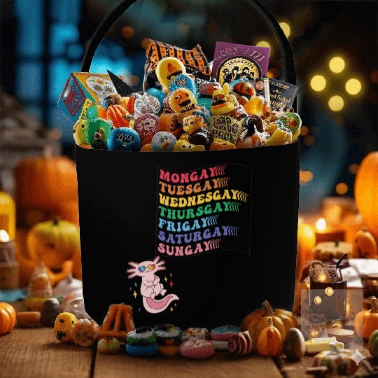 Cute Pride LGBTQ Axolotl - Dare to be Yourself Fabric Baskets