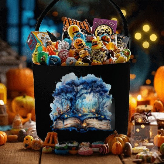 Watercolor Open Book Clipart Bundle, Fantasy Fabric Baskets