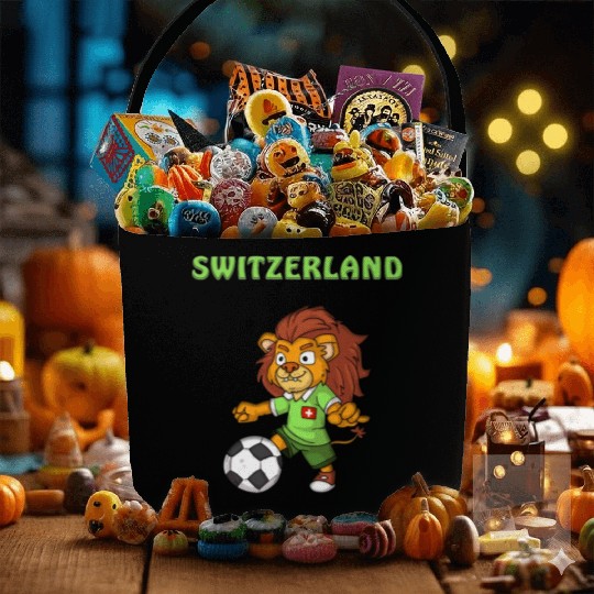 Swiss Fans / Switzerland Lion Fabric Baskets