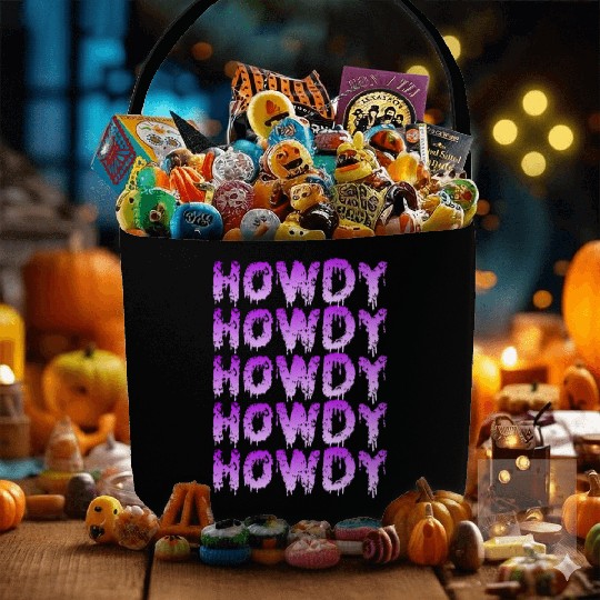Western Country Texas Cowboy Hat Fabric Baskets
