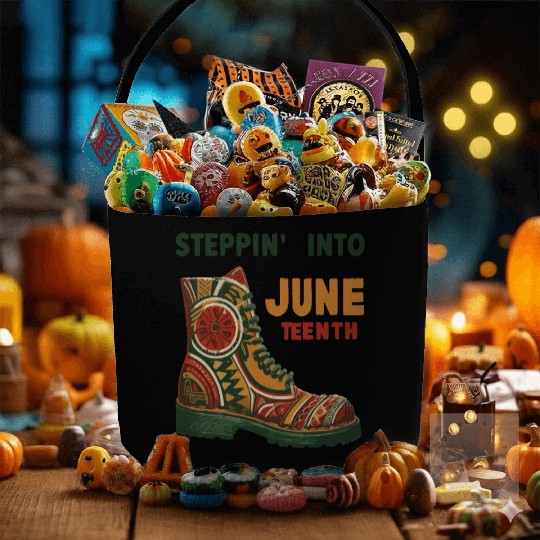 Stepping into juneteenth 1865 independence day Fabric Baskets