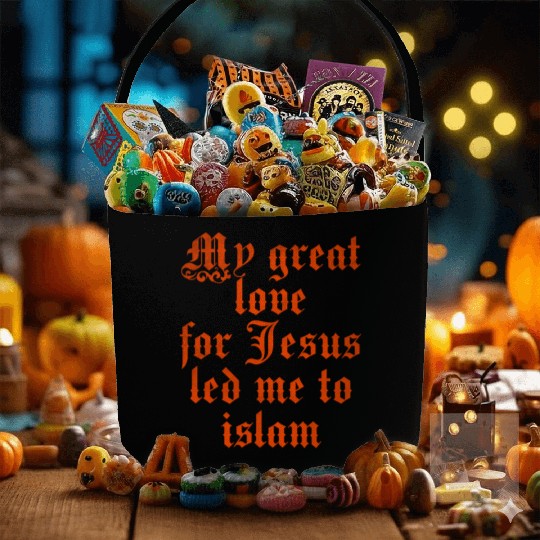 My great love for Jesus led me to islam Fabric Baskets