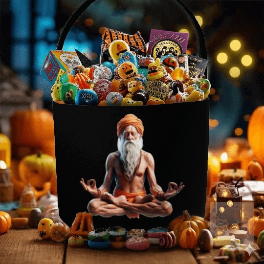 Peaceful Meditation Guru Fabric Baskets