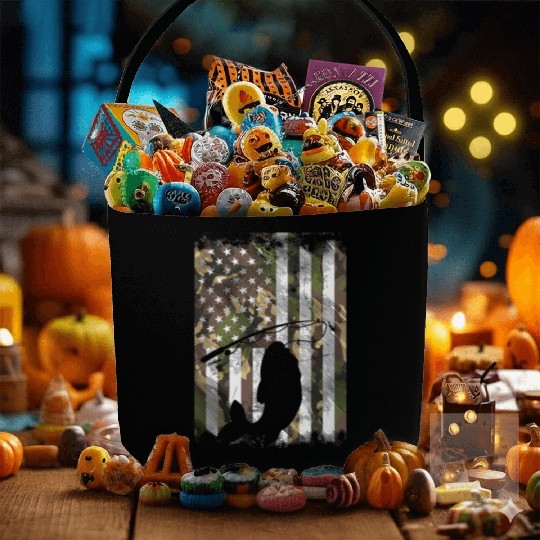 Camo Fish Hook Antler Deer Hunting Buck Hunter Fabric Baskets