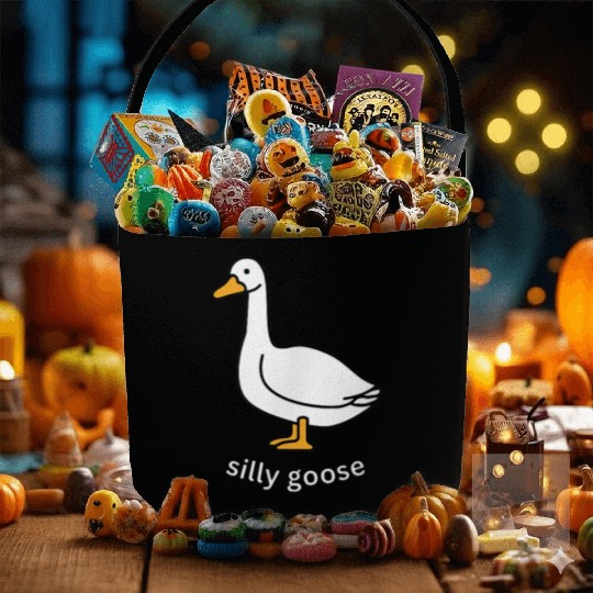 Silly Goose Cute Trendy Clothing Fabric Baskets