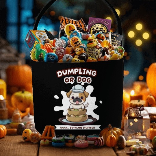 Dumpling or Dog Fabric Baskets