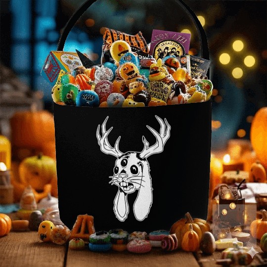 Believe Jackalope Jackrabbit Lovers Fabric Baskets