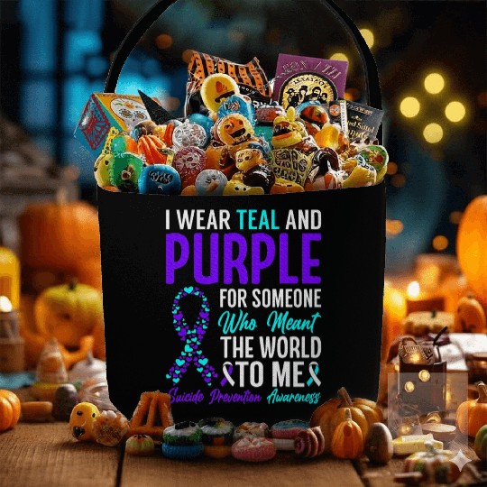 I wear teal and purple for someone who meant Fabric Baskets