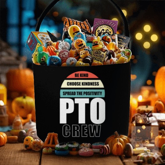 PTO Crew School Volunteer Parent Teacher Fabric Baskets