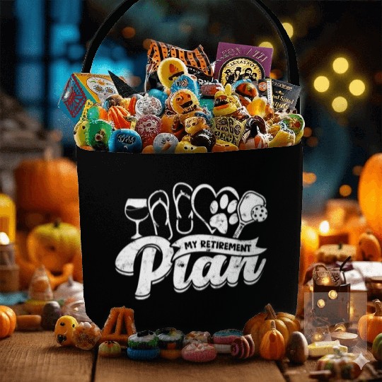 My Retirement Plan - Pickleball Fabric Baskets