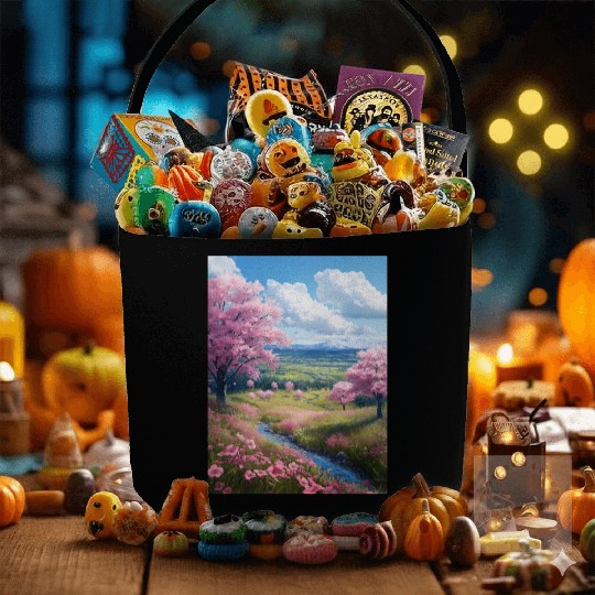 Cherry Blossom Fabric Baskets