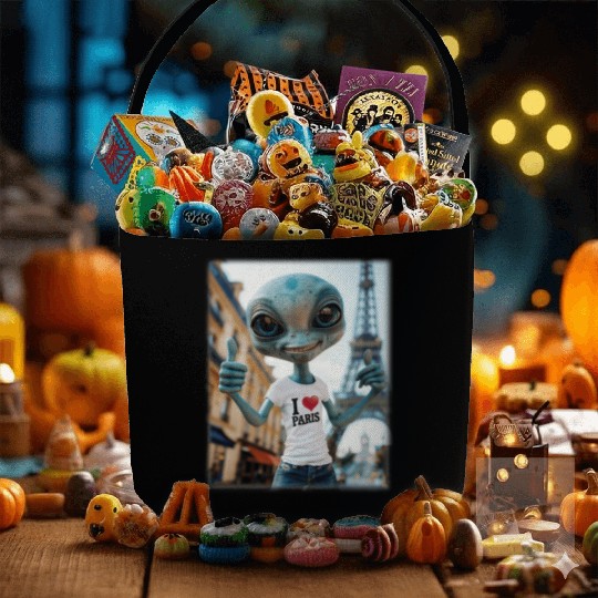 A Alien in Paris. I love Paris Fabric Baskets