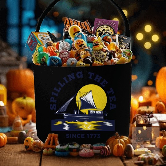 Spilling The Tea Since 1773 Women History Teacher Fabric Baskets