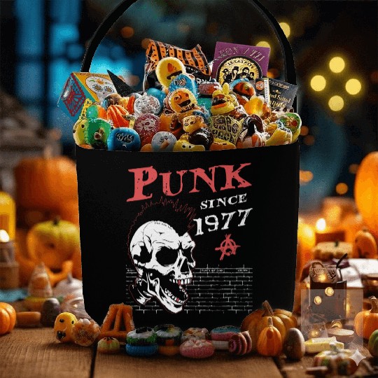 Punk Since 1977, Punks Not Dead, 47 Years Old and Fabric Baskets