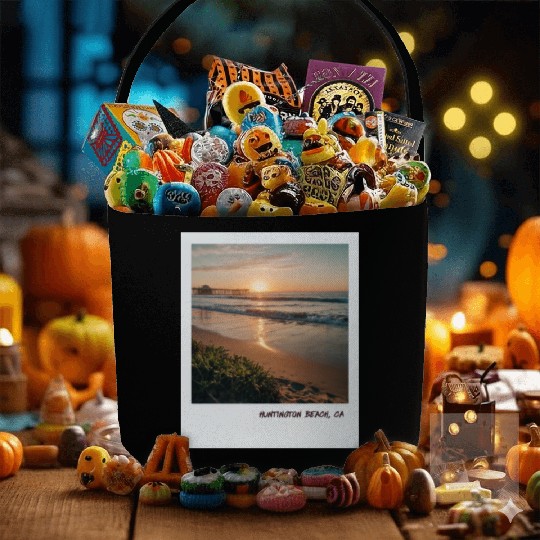 Mono Enterprises "Travels" Huntington Beach Fabric Baskets