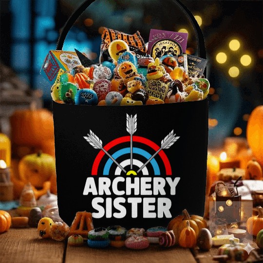 Archery Sister Archer Bow And Arrow Sis Fabric Baskets