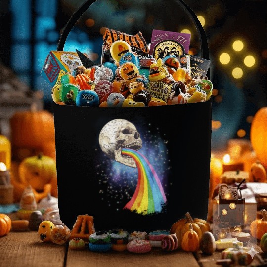 Goth Rock Satan Unicorn Festivals Death Metal Fabric Baskets