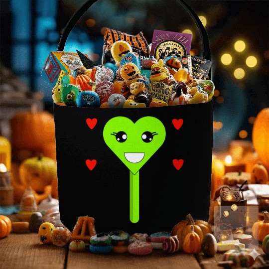 Cuttie Green Lollipop Fabric Baskets