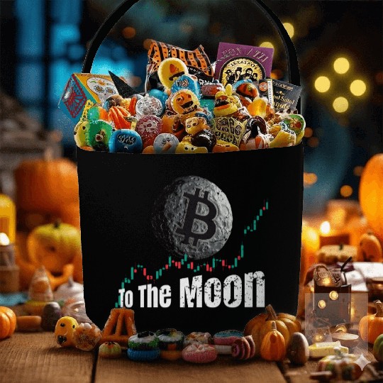 Bitcoin Chart To The Moon Fabric Baskets
