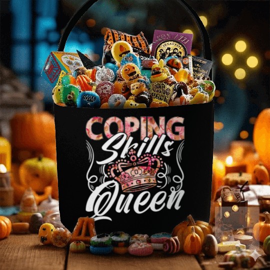 School Counselor Coping Skills Queen Social Worker Fabric Baskets