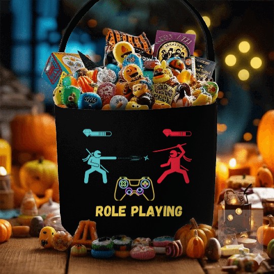 game game, gaming, gamer, video game, funny, video Fabric Baskets