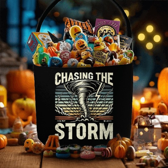 Tornado Chasing Adventures: Embrace Nature's Fury Fabric Baskets