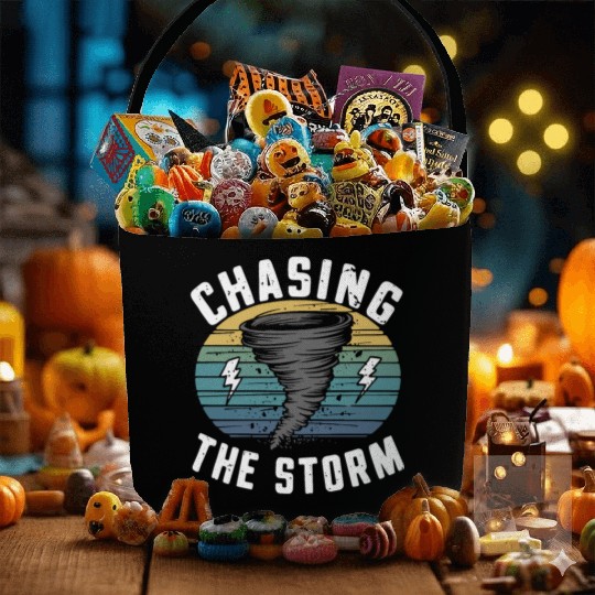 Tornado Chasing Adventures: Embrace Nature's Fury Fabric Baskets