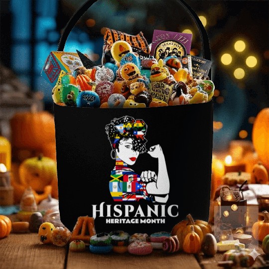 Hispanic Heritage Month Latino Countries Flag Fabric Baskets