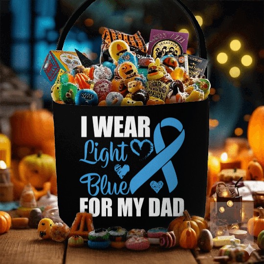 I wear Light Blue for my dad Prostate cancer Fabric Baskets