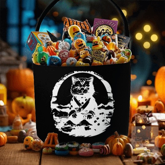 Japanese Cat Fabric Baskets