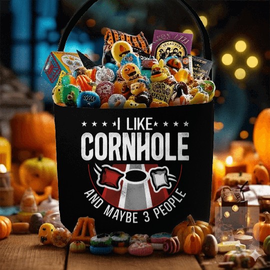 Cornhole Team Bean Bag Player Fabric Baskets