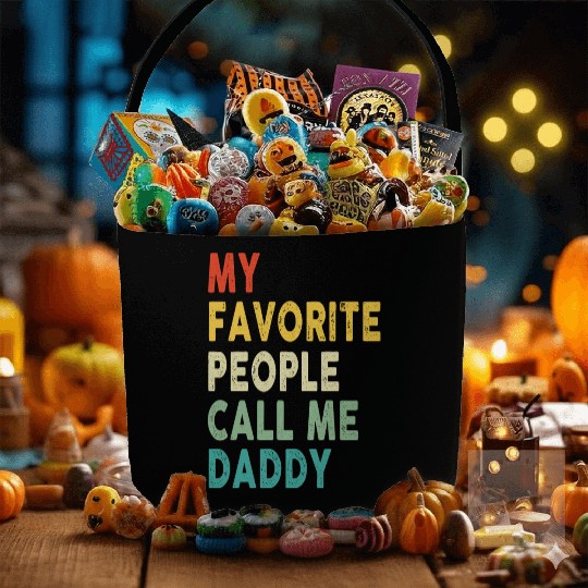 My Favorite People Call Me Daddy Father's Day Fabric Baskets