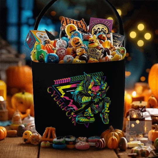 Cyberpunk Cosplay Synthwave Gaming Fabric Baskets