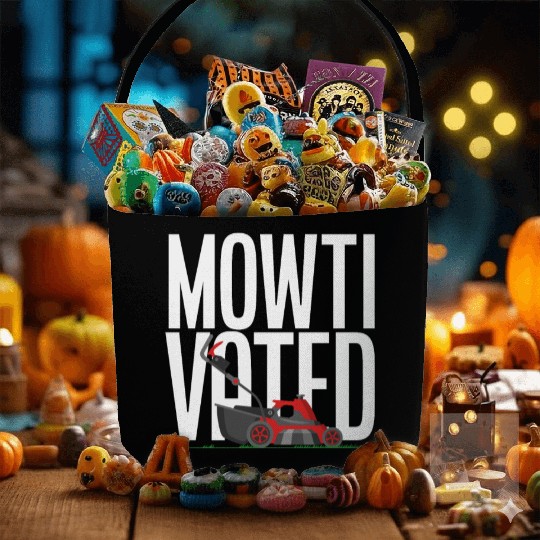 Landscaper Gardener Lawn Mowing Pun Fabric Baskets