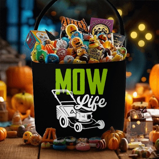 Landscaper Gardener Lawn Mowing Life Fabric Baskets