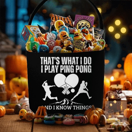Ping Pong That's What I Do Funny Ping Pong Fabric Baskets