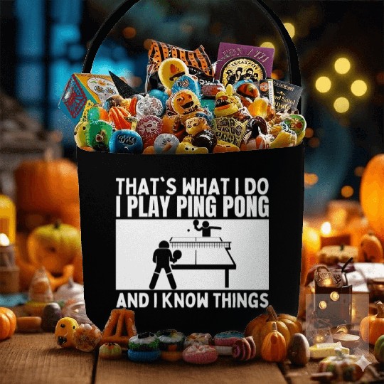 Ping Pong That's What I Do Funny Ping Pong Fabric Baskets