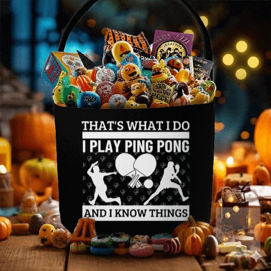 Ping Pong That's What I Do Funny Ping Pong Fabric Baskets
