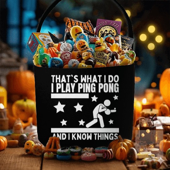 Ping Pong That's What I Do Funny Ping Pong Fabric Baskets