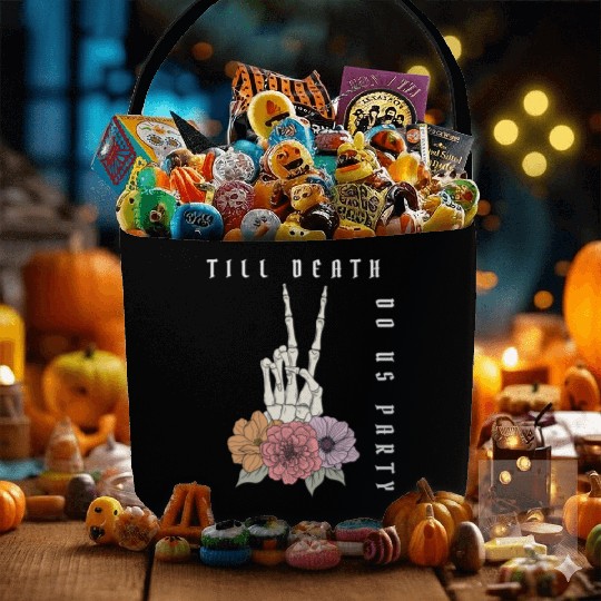 Funny Bachelorette Party Til Death Do Us Party Fabric Baskets