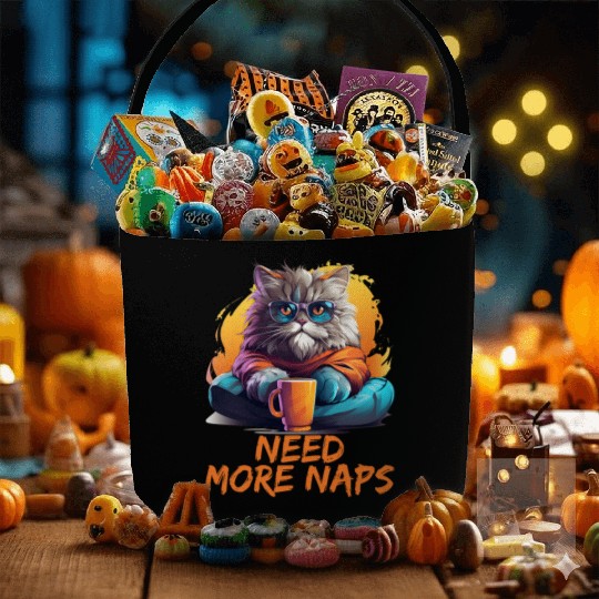 Persian Cat Need More Naps Kitten Cat Memes Fabric Baskets