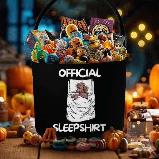 Toy Poodle Dog Official Sleepshirt Nightgown Fabric Baskets