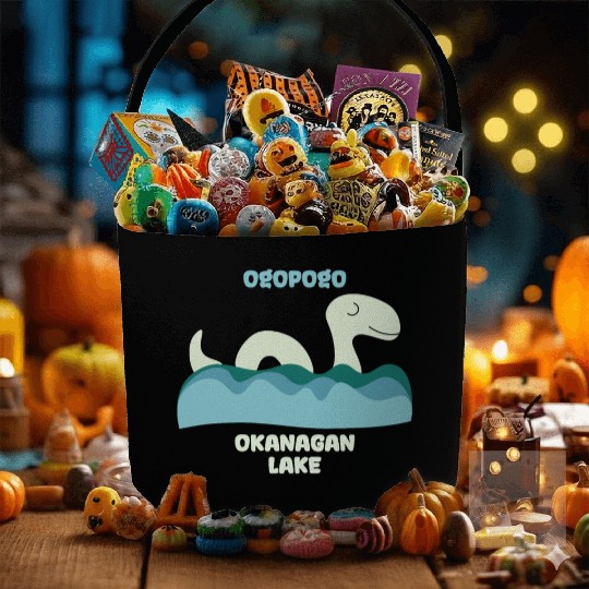 Ogopogo Okanagan Lake Monster Cryptid Fabric Baskets